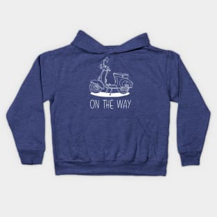 vintage car cartoon drawing r Kids Hoodie